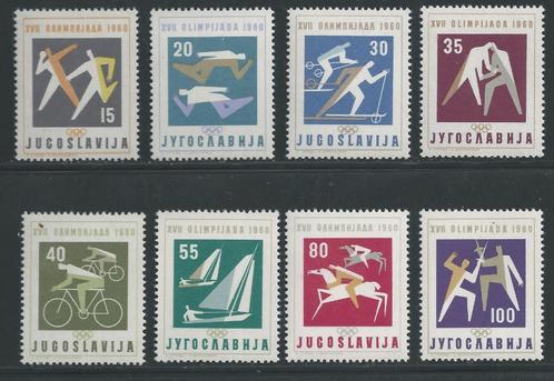 Yougoslavie Jeux Olympiques Rome 1960 Neufs** 810-817, Timbres & Monnaies, Timbres | Timbres thématiques, Non oblitéré, Sport