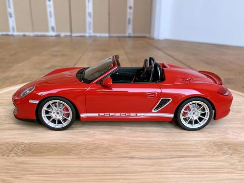 Porsche Boxster Spyder 987 rood 1:18 GT Spirit GT017A ovp, Hobby & Loisirs créatifs, Voitures miniatures | 1:18, Neuf, Voiture