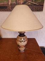 Vintage tafellamp (+-40jaar oud), Tissus, Enlèvement ou Envoi, Vintage, indies, Utilisé