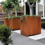 cortenstaal plantenbak, bloembak, ook maatwerk!, Neuf, Enlèvement ou Envoi, Balcon, Rectangulaire