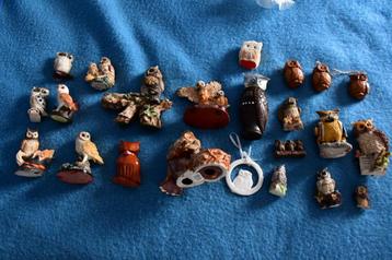 23 figuren van uil en uil beschikbaar voor biedingen