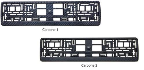 Support-plaque immatriculation style carbone, Autos : Divers, Supports de plaque d'immatriculation, Neuf