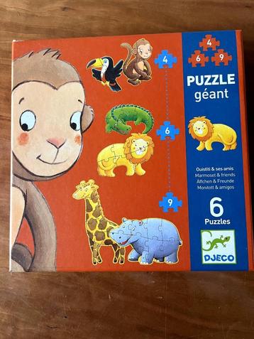 Djeco - 6 puzzels met grote stukken beschikbaar voor biedingen