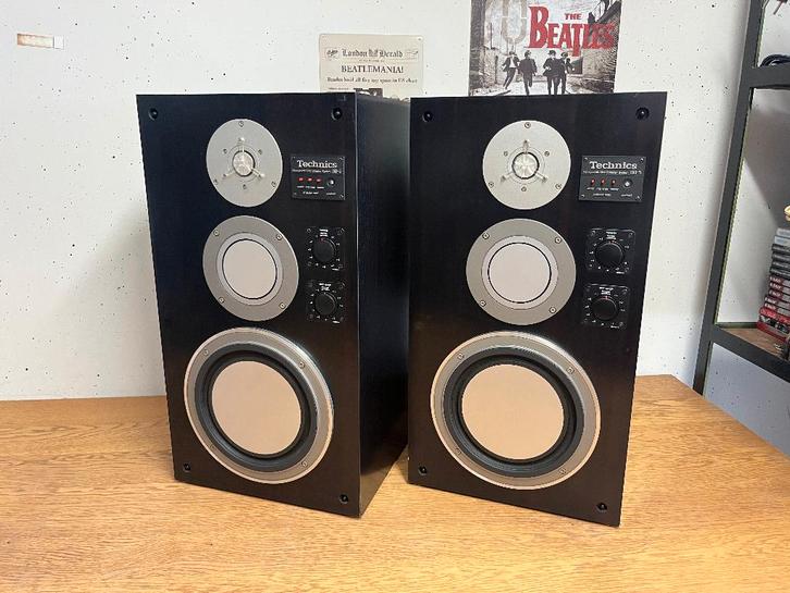Technics SB-5 Vintage Boxen, Audio, Tv en Foto, Luidsprekerboxen, Zo goed als nieuw, Front, Rear of Stereo speakers, 120 watt of meer