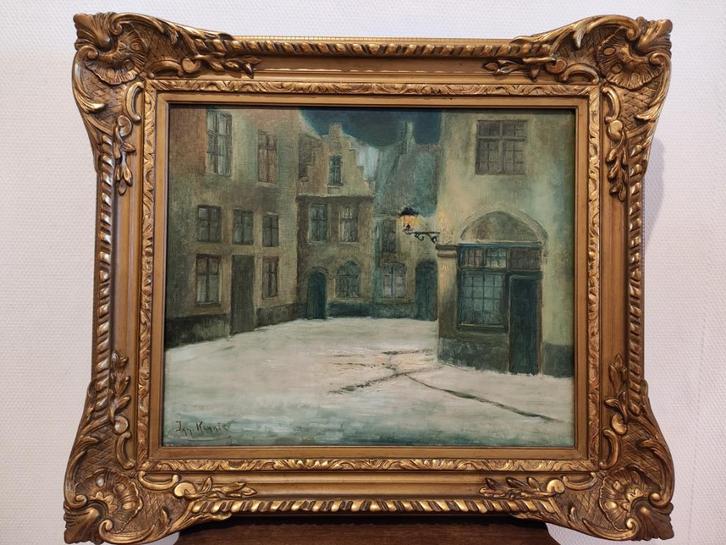 Ignace Kenis Winterlandschap, Antiek en Kunst, Kunst | Schilderijen | Klassiek, Ophalen
