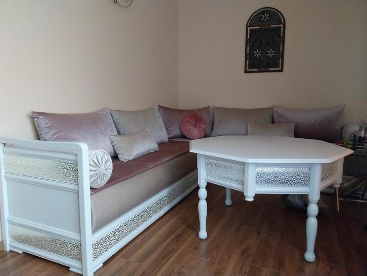 Oosterse woonkamer | Marokkaans | modern | VOLLEDIGE set, Huis en Inrichting, Fauteuils, Zo goed als nieuw, Hout, Ophalen