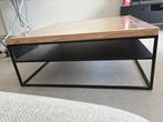 Salontafel massief eik, Huis en Inrichting, Tafels | Salontafels, Ophalen, Gebruikt, 50 tot 100 cm, Vierkant