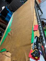 Cognac vintage halve huid 1.5 mm dikte soepel en glad A-499, Ophalen of Verzenden