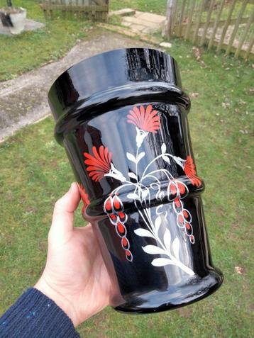 1930s Art Deco vaas glas brocante beschikbaar voor biedingen