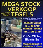 MEGA STOCK SALE CARREAUX 6-19€ SOL, MURS ET TERRASSES, Neuf, Enlèvement ou Envoi, 60 cm ou plus, Carrelage de sol