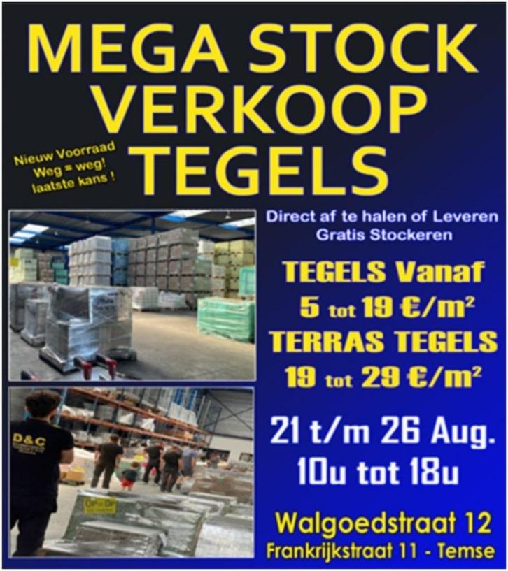 MEGA STOCKVERKOOP TEGELS 6-19€ VLOER WAND / TERRAS TEGELS, Doe-het-zelf en Bouw, Tegels, Nieuw, Vloertegels, Keramiek, 60 cm of meer