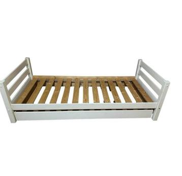 Eenpersoonsbed ( kinderbed) met lade/onderbed in dennenhout beschikbaar voor biedingen