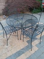 Tuinstel in smeedijzer, Tuin en Terras, Ophalen, Gebruikt