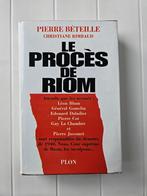 Le Procès de Riom, Livres, Guerre & Militaire, Pierre Béteille, Général, Utilisé, Enlèvement ou Envoi