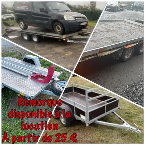 // Location remorque \, Auto diversen, Aanhangers en Bagagewagens, Zo goed als nieuw, Ophalen of Verzenden