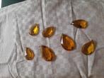 Amberkleurige kristallen onderdelen voor luster, Antiek en Kunst, Ophalen of Verzenden