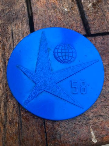 Expo ‘58 jeton blauw