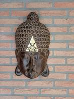 Houten Boeddha hoofd, Antiek en Kunst, Ophalen