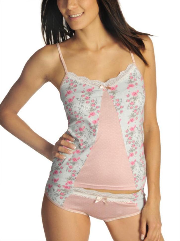 Blauw-roos setje van Velvet Kitten - Maat small, Kleding | Dames, Ondergoed en Lingerie, Setje, Blauw, Verzenden