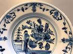 Delfts blauw bord 18de eeeuw, Antiek en Kunst, Ophalen of Verzenden