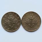 Autriche 2 x 1 schilling (871), Enlèvement ou Envoi, Autriche, Monnaie en vrac