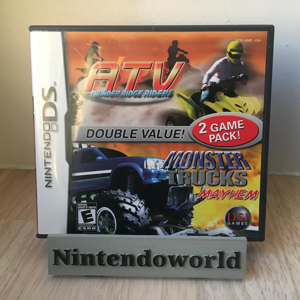 VTT Thunder Ridge Riders + Monster Truck Mayhem (DS), Consoles de jeu & Jeux vidéo, Jeux | Nintendo DS, Comme neuf, Enlèvement