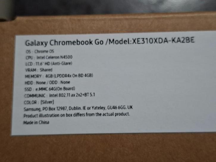 Chromebook Galaxy XE310XDA-KA2BE  -  NEUF, Computers en Software, Chromebooks, Nieuw, 11 inch, 4 GB of minder, Azerty, Ophalen of Verzenden