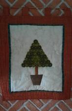 kerstboom met pareltjes bewerkt in patchwork, Maison & Meubles, Comme neuf, Enlèvement