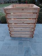 Houten compostbak., Ophalen