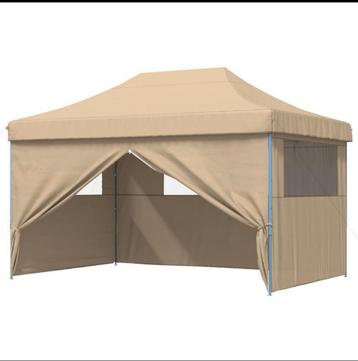 Tonnelle de jardin pliable, 3 x 4,5 m, avec parois latérales beschikbaar voor biedingen