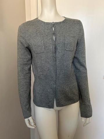 Natan Collection cardigan soie et cachemire gris T3 38-40