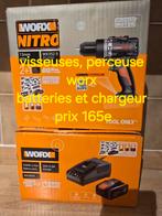 Visseuse perceuse worx plus bouloneuses plus batterie worx, Bricolage & Construction, Enlèvement, Perceuse