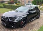 RS3 8Y – 2024 – Noir Full Black – Comme neuve, Auto's, Audi, RS3, Zwart, Leder, 5 zetels