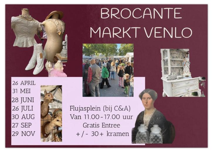 Brocante markt Venlo, Antiek en Kunst, Curiosa en Brocante, Ophalen