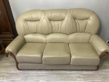 salon cuir 3+1+1 sofa canapé fauteuil