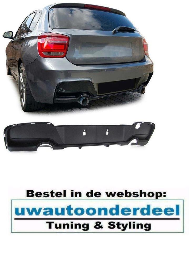 Achterbumper Diffuser Mat Zwart 135i Look Bmw 1 Serie F20 F2, Autos : Divers, Tuning & Styling, Envoi