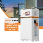 Thuisbatterij 15 kWh LiFePO4, Ophalen of Verzenden, Nieuw, Compleet systeem, 200 wattpiek of meer