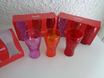 Verre Coca Cola en couleurs. NEUF X 6 verres beschikbaar voor biedingen