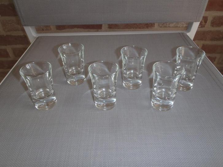 1 set van 6 shotglaasjes, Verzamelen, Glas en Drinkglazen, Nieuw, Borrel- of Shotglas, Ophalen of Verzenden