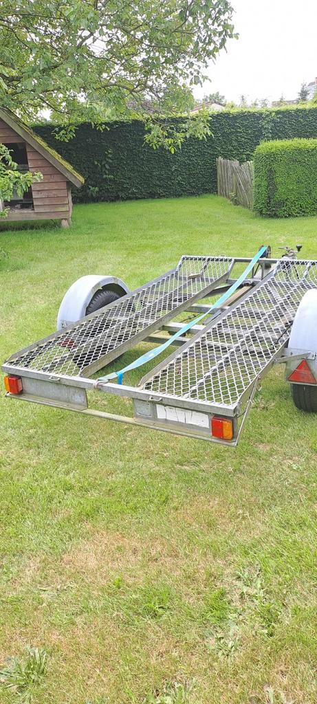 Aanhangwagen voor minitractor, quad of zitmaaier, Autos : Divers, Remorques, Utilisé, Enlèvement