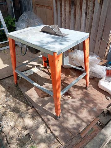 Scie circulaire table avec disques lames, Enlèvement, Comme neuf, Scie circulaire