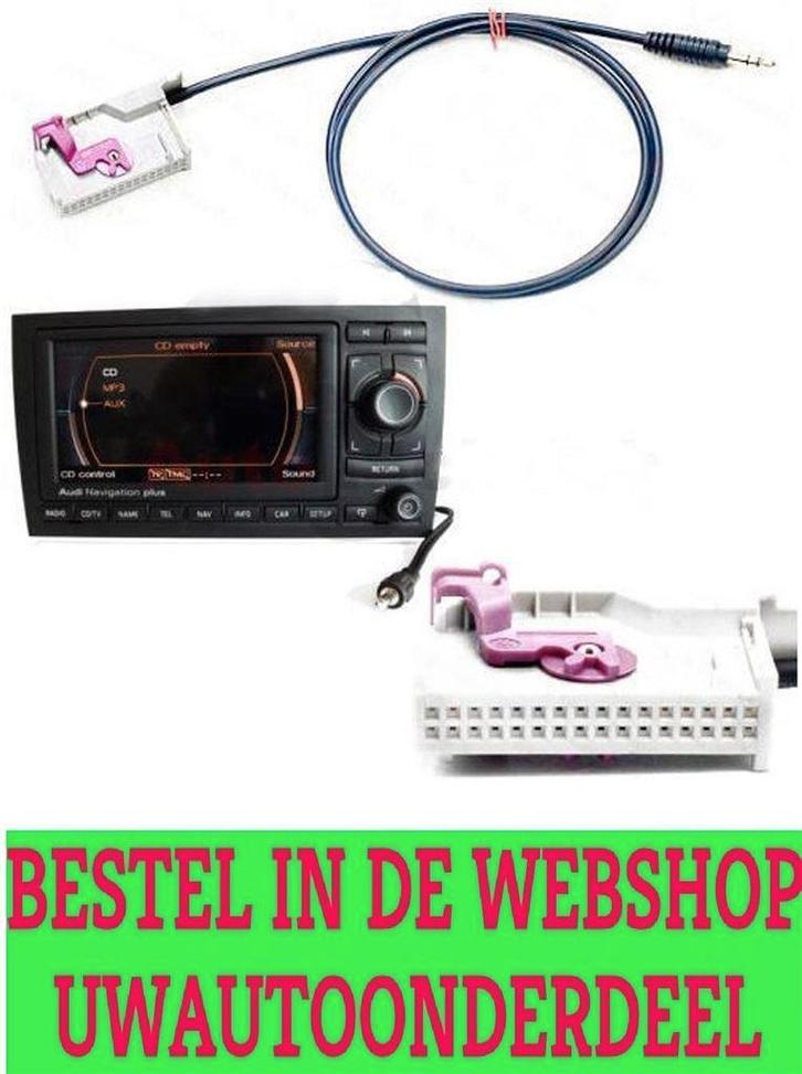 Audi RNS-E RNS Navigatie Aux Kabel Adapter A3 A4 A6 TT R8, Autos : Divers, Tuning & Styling, Envoi