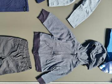 kinderkleding 74gestreepte rits cardigan, gillet, pull, trui beschikbaar voor biedingen