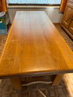 Eiken tafel -gratis / Hemiksem, Huis en Inrichting, Tafels | Eettafels, Ophalen, Gebruikt, Eikenhout, 50 tot 100 cm