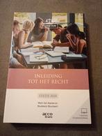 Studieboek: inleiding tot het recht editie 2024, Boeken, Studieboeken en Cursussen, Ophalen