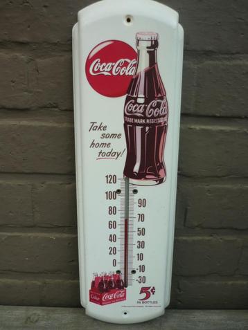 Coca Cola metalen thermometer/Made in US /Geen e-mail
