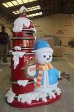 Statue de boîte aux lettres du Père Noël — Hauteur 140 cm, Divers, Noël, Enlèvement, Neuf