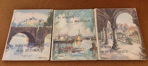 collectie boeken uit de serie "Le Miroir de la Belgique" (De, Antiek en Kunst, Antiek | Boeken en Manuscripten, Ophalen