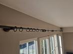 2 gordijnrail zwart/antraciet van elk 3 meter, Huis en Inrichting, Stoffering | Gordijnen en Lamellen, Ophalen, Zo goed als nieuw