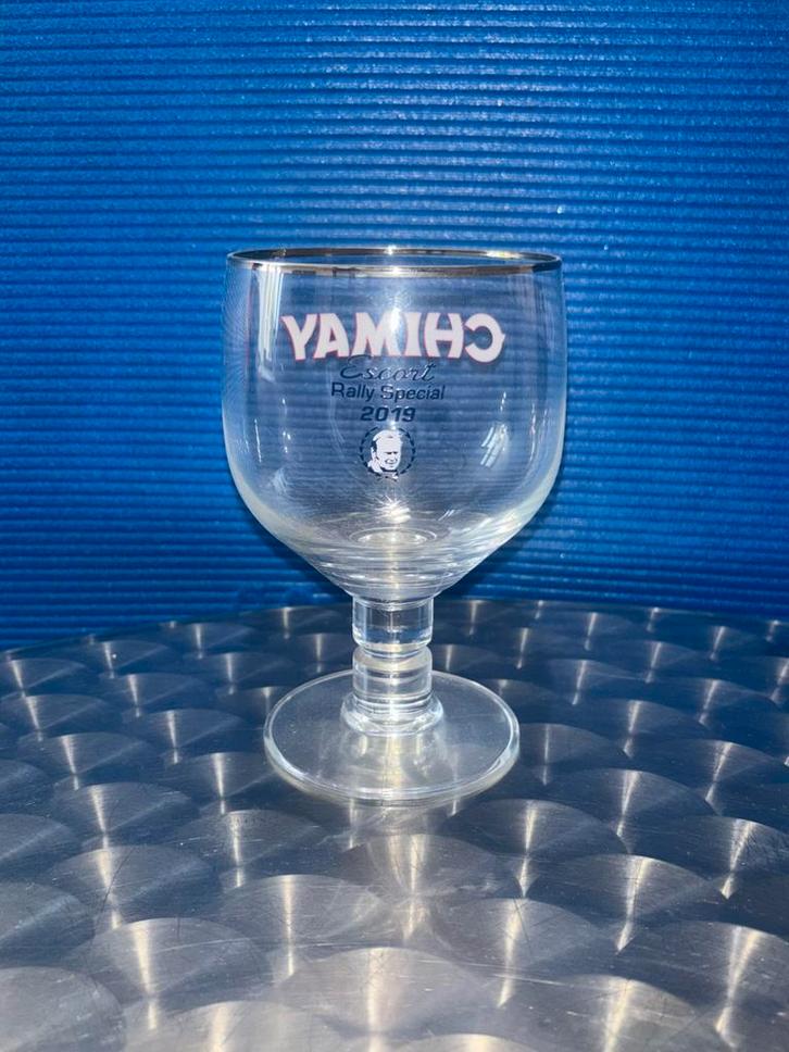 Ford Escort Rally Special Chimay Glass 2019, Verzamelen, Glas en Drinkglazen, Nieuw, Bierglas, Ophalen of Verzenden